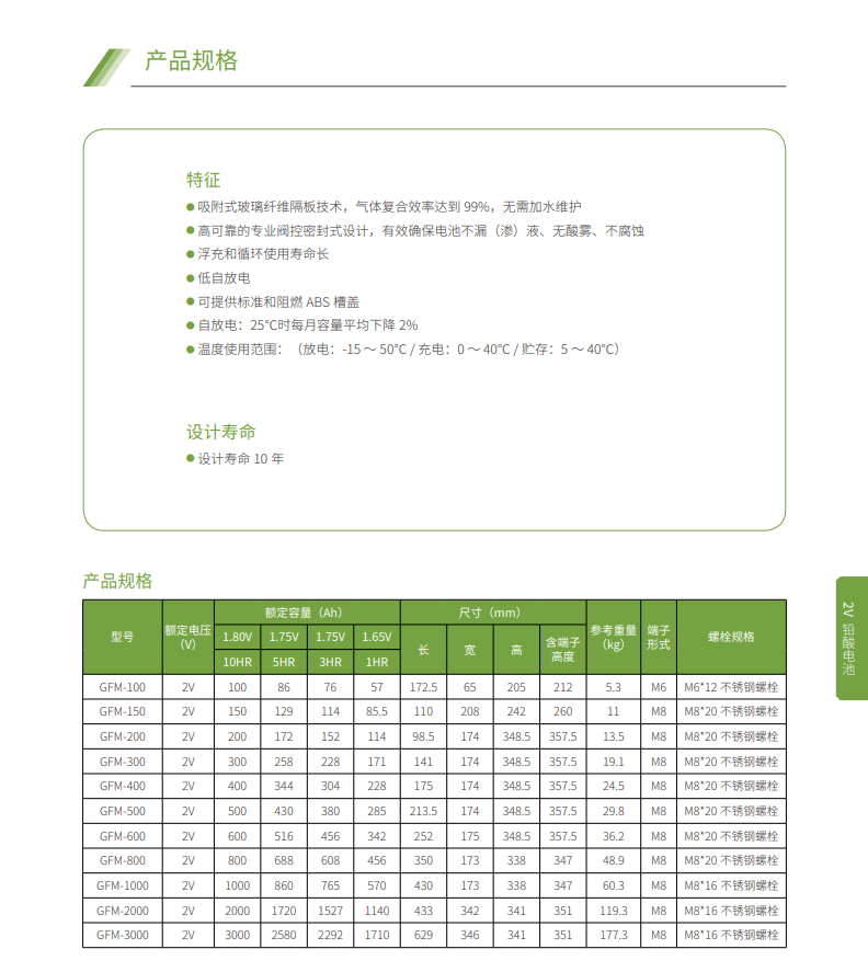 YY易游体育蓄电池2V系列(图3)